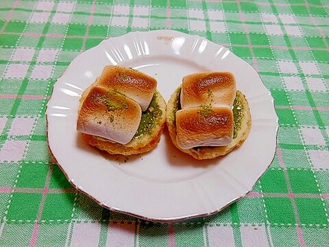 マシュマロ＆抹茶練乳☆スコーン